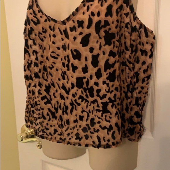 Forever 21 cheetah print sheer top- large - Picture 3 of 5